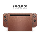 Rose Gold Digital Falling Glitter // Skin Decal Wrap Kit for Nintendo Switch Console & Dock, Joy-Cons, Pro Controller, Lite, 3DS XL, 2DS XL, DSi, or Wii - Vinyl Skin Wrap for Nintendo Switch 2, OLED, Lite, Pro Controller, Wii & Classic Handhelds