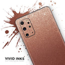 Rose Gold Digital Falling Glitter - Premium Vinyl Skin Decal for Samsung Galaxy S25 Ultra, S24, S23, S22 & All Galaxy S Models