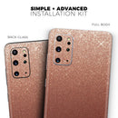 Rose Gold Digital Falling Glitter - Premium Vinyl Skin Decal for Samsung Galaxy S25 Ultra, S24, S23, S22 & All Galaxy S Models