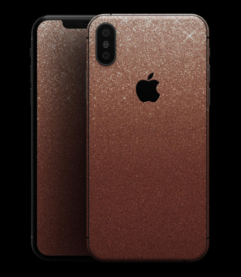 Rose Gold Digital Falling Glitter - iPhone XS MAX, XS/X, 8/8+, 7/7+, 5/5S/SE Skin-Kit (All iPhones Available)