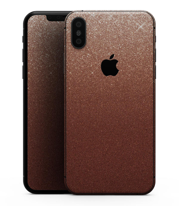 Rose Gold Digital Falling Glitter - iPhone XS MAX, XS/X, 8/8+, 7/7+, 5/5S/SE Skin-Kit (All iPhones Available)