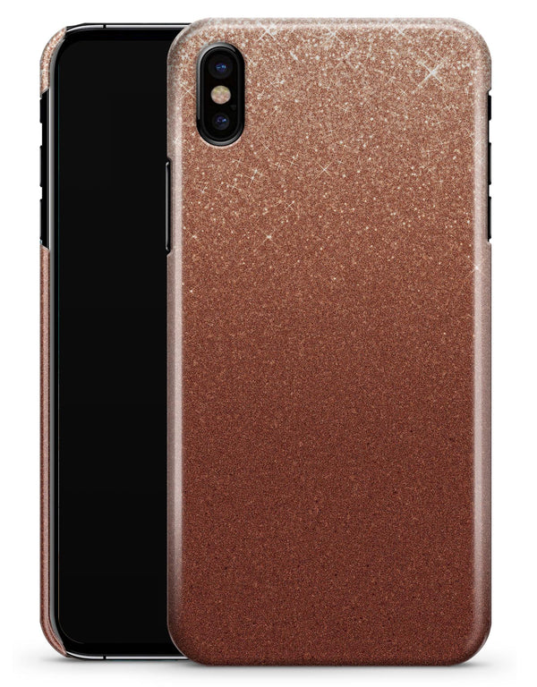 Rose Gold Digital Falling Glitter - iPhone X Clipit Case