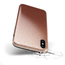 Rose Gold Digital Falling Glitter - iPhone X Swappable Hybrid Case