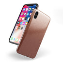 Rose Gold Digital Falling Glitter - iPhone X Swappable Hybrid Case