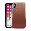 Rose Gold Digital Falling Glitter - iPhone X Swappable Hybrid Case