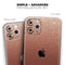 Rose Gold Digital Falling Glitter // Skin-Kit compatible with the Apple iPhone 14, 13, 12, 12 Pro Max, 12 Mini, 11 Pro, SE, X/XS + (All iPhones Available)