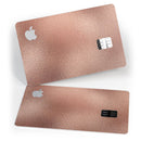 Rose Gold Digital Foiled Surface V1 - Premium Protective Decal Skin-Kit for the Apple Credit Card