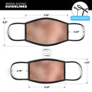 Rose Gold Digital Foiled Surface V1 - Made in USA Mouth Cover Unisex Anti-Dust Cotton Blend Reusable & Washable Face Mask with Adjustable Sizing for Adult or Child