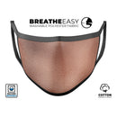 Rose Gold Digital Foiled Surface V1 - Made in USA Mouth Cover Unisex Anti-Dust Cotton Blend Reusable & Washable Face Mask with Adjustable Sizing for Adult or Child