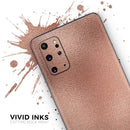 Rose Gold Digital Foiled Surface V1 - Premium Vinyl Skin Decal for Samsung Galaxy S25 Ultra, S24, S23, S22 & All Galaxy S Models