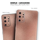 Rose Gold Digital Foiled Surface V1 - Premium Vinyl Skin Decal for Samsung Galaxy S25 Ultra, S24, S23, S22 & All Galaxy S Models