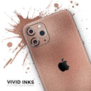 Rose Gold Digital Foiled Surface V1 - Protective Skin Wrap & Decal – Compatible with iPhone SE to iPhone 17 Pro Max (All Models)