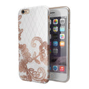 Rose Gold Lace Pattern 10 iPhone 6/6s or 6/6s Plus 2-Piece Hybrid INK-Fuzed Case