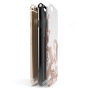Rose Gold Lace Pattern 10 iPhone 6/6s or 6/6s Plus 2-Piece Hybrid INK-Fuzed Case