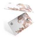 Rose Gold Lace Pattern 10 - Premium Protective Decal Skin-Kit for the Apple Credit Card