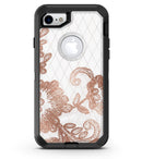 Rose Gold Lace Pattern 10 - iPhone 7 or 8 OtterBox Case & Skin Kits