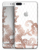 Rose Gold Lace Pattern 10 - Skin-kit for the iPhone 8 or 8 Plus