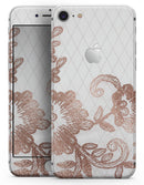 Rose Gold Lace Pattern 10 - Skin-kit for the iPhone 8 or 8 Plus