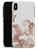 Rose Gold Lace Pattern 10 - iPhone X Clipit Case