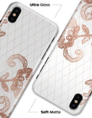 Rose Gold Lace Pattern 10 - iPhone X Clipit Case