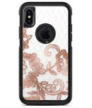 Rose Gold Lace Pattern 10 - iPhone X OtterBox Case & Skin Kits