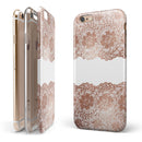 Rose Gold Lace Pattern 11 iPhone 6/6s or 6/6s Plus 2-Piece Hybrid INK-Fuzed Case