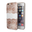 Rose Gold Lace Pattern 11 iPhone 6/6s or 6/6s Plus 2-Piece Hybrid INK-Fuzed Case