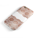 Rose Gold Lace Pattern 11 iPhone 6/6s or 6/6s Plus 2-Piece Hybrid INK-Fuzed Case