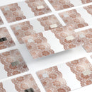 Rose Gold Lace Pattern 11 - Premium Protective Decal Skin-Kit for the Apple Credit Card