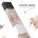 Rose Gold Lace Pattern 11 - Premium Decal Protective Skin-Wrap Sticker compatible with the Juul Labs vaping device