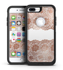 Rose Gold Lace Pattern 11 - iPhone 7 or 7 Plus Commuter Case Skin Kit