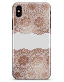 Rose Gold Lace Pattern 11 - iPhone X Clipit Case
