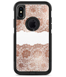 Rose Gold Lace Pattern 11 - iPhone X OtterBox Case & Skin Kits