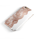 Rose Gold Lace Pattern 12 iPhone 6/6s or 6/6s Plus 2-Piece Hybrid INK-Fuzed Case