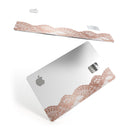 Rose Gold Lace Pattern 12 - Premium Protective Decal Skin-Kit for the Apple Credit Card