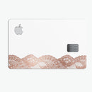 Rose Gold Lace Pattern 12 - Premium Protective Decal Skin-Kit for the Apple Credit Card
