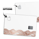 Rose Gold Lace Pattern 12 - Premium Protective Decal Skin-Kit for the Apple Credit Card