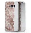 Rose Gold Lace Pattern 12 - Samsung Galaxy S8 Full-Body Skin Kit