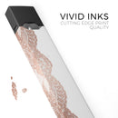 Rose Gold Lace Pattern 12 - Premium Decal Protective Skin-Wrap Sticker compatible with the Juul Labs vaping device