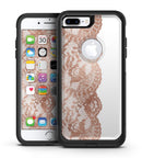 Rose Gold Lace Pattern 12 - iPhone 7 or 7 Plus Commuter Case Skin Kit