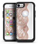 Rose Gold Lace Pattern 12 - iPhone 7 or 7 Plus Commuter Case Skin Kit