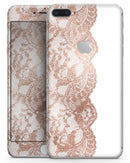 Rose Gold Lace Pattern 12 - Skin-kit for the iPhone 8 or 8 Plus