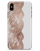 Rose Gold Lace Pattern 12 - iPhone X Clipit Case