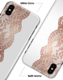 Rose Gold Lace Pattern 12 - iPhone X Clipit Case