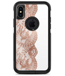 Rose Gold Lace Pattern 12 - iPhone X OtterBox Case & Skin Kits