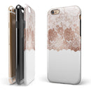Rose Gold Lace Pattern 13 iPhone 6/6s or 6/6s Plus 2-Piece Hybrid INK-Fuzed Case