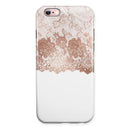 Rose Gold Lace Pattern 13 iPhone 6/6s or 6/6s Plus 2-Piece Hybrid INK-Fuzed Case