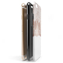 Rose Gold Lace Pattern 13 iPhone 6/6s or 6/6s Plus 2-Piece Hybrid INK-Fuzed Case