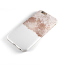 Rose Gold Lace Pattern 13 iPhone 6/6s or 6/6s Plus 2-Piece Hybrid INK-Fuzed Case