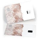 Rose Gold Lace Pattern 13 - Premium Protective Decal Skin-Kit for the Apple Credit Card